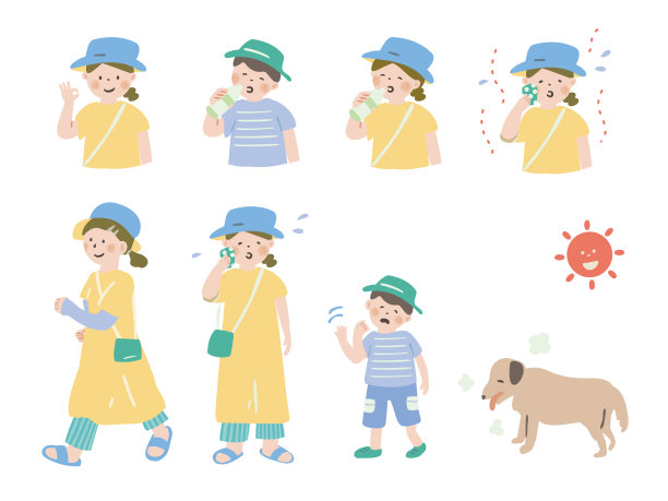 中暑措施，那些感到热的人图片下载