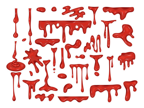 番茄溅。液体红酱矢量图片。番茄汁，红酱和番茄酱图片下载