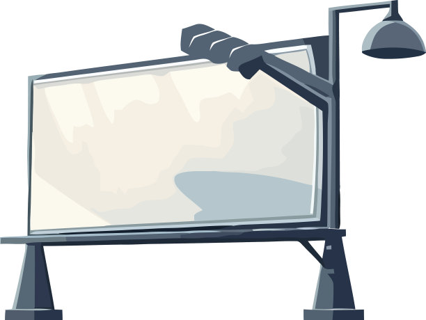 有光的空白广告牌图片下载