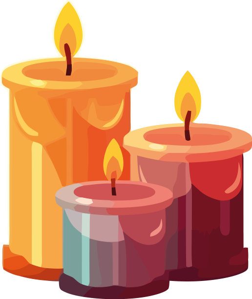 蜡烛火焰点燃粘土灯笼为夜间图片下载