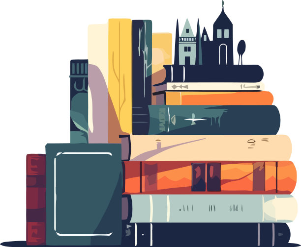 堆课本文学图标图片下载