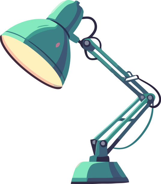 现代电灯的颜色为蓝色图片下载