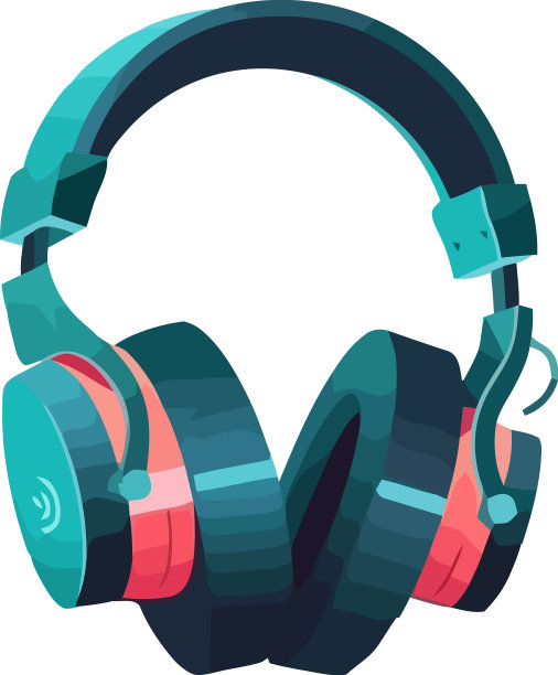 现代耳机时尚地象征着音乐图片下载