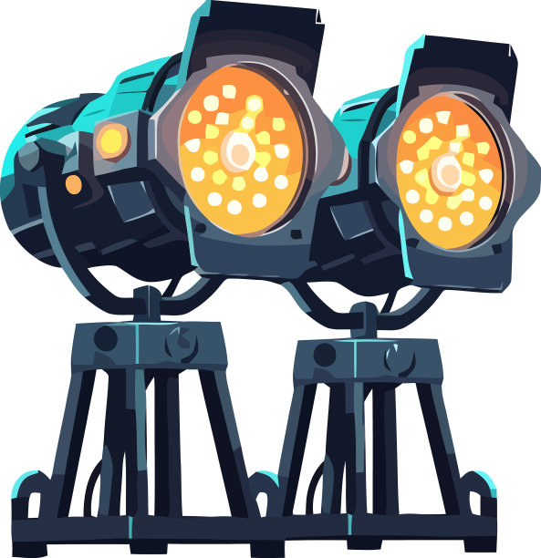 明亮的聚光灯照亮了舞台剧场图片下载