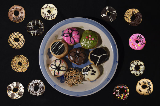 甜甜圈的模板图片下载