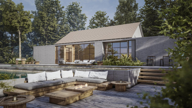 建筑3D渲染图图片下载