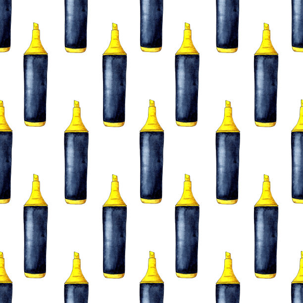 水彩高光笔图案图片下载