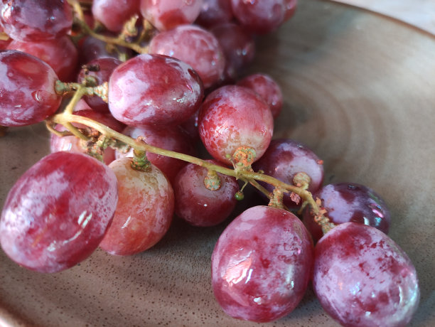 餐桌上的葡萄特写图片下载