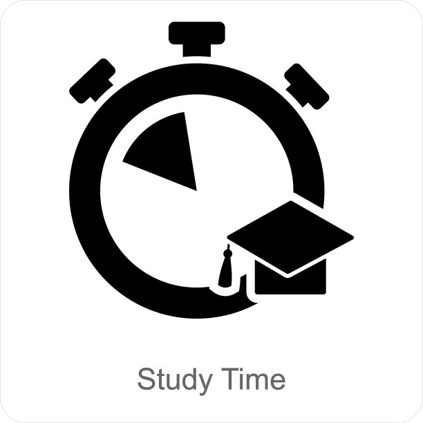 学习时间和时间图标概念图片下载