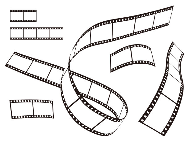 负片插图材料。电影的电影。图片下载