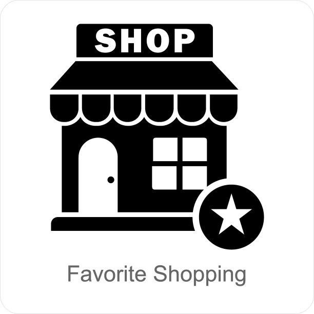 热门购物商店图标概念图片下载