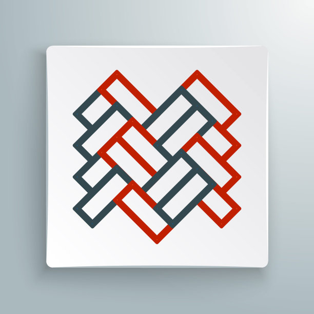 线条拼花图标孤立在白色背景上。色彩缤纷的轮廓概念。向量图片下载