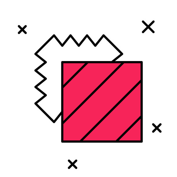 填充轮廓层服装纺织图标孤立的白色背景。织物特征元素。向量图片下载