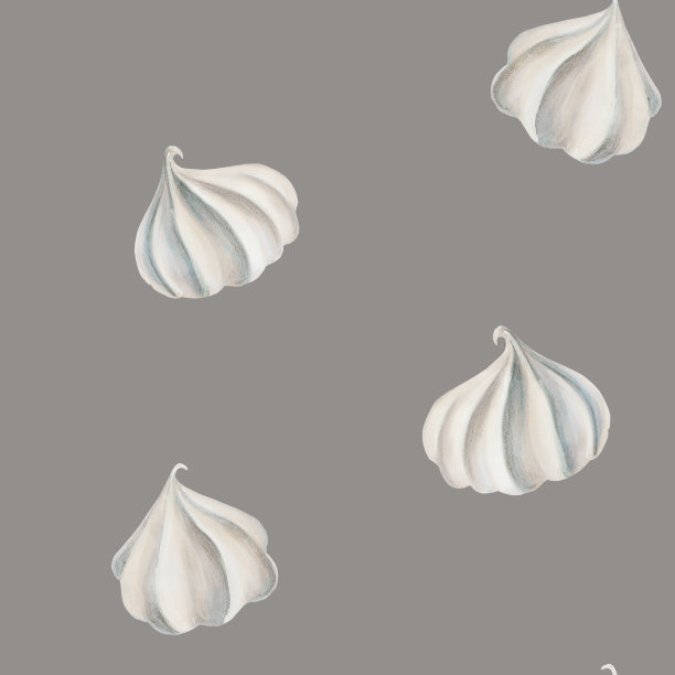 水彩无缝图案与蛋白霜。手绘甜蜜的白色孤立的背景。用于设计师，菜单，商店，测谎，酒吧，小酒馆，餐厅，用于明信片，包装纸，封面。海报及纺织品图片下载