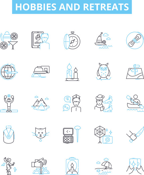 爱好和退行图标集图片下载