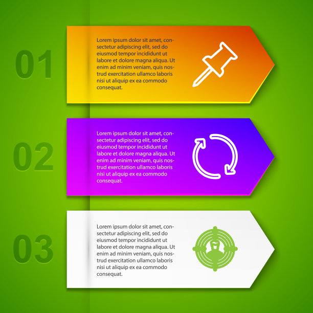 设置线推针，刷新，头部狩猎和带手柄的水壶。业务信息图表模板。向量图片下载