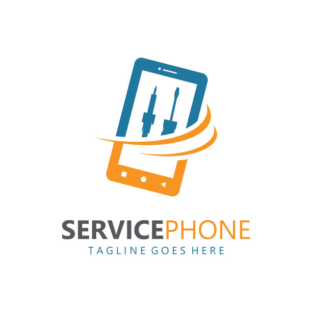 电话维修服务标志模板图片下载