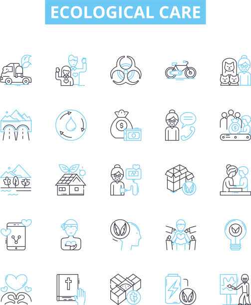 生态护理线图标集生态图片下载