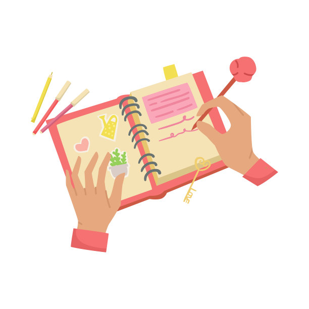 写日记的人的手图片下载