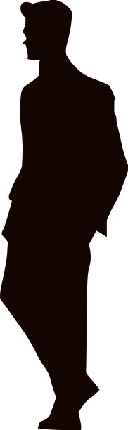 剪影商务人士走向成功图片下载