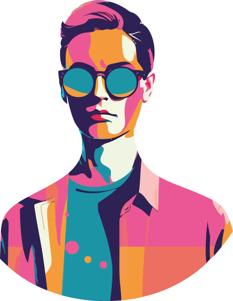 戴着墨镜，穿着优雅的时装模特图片下载