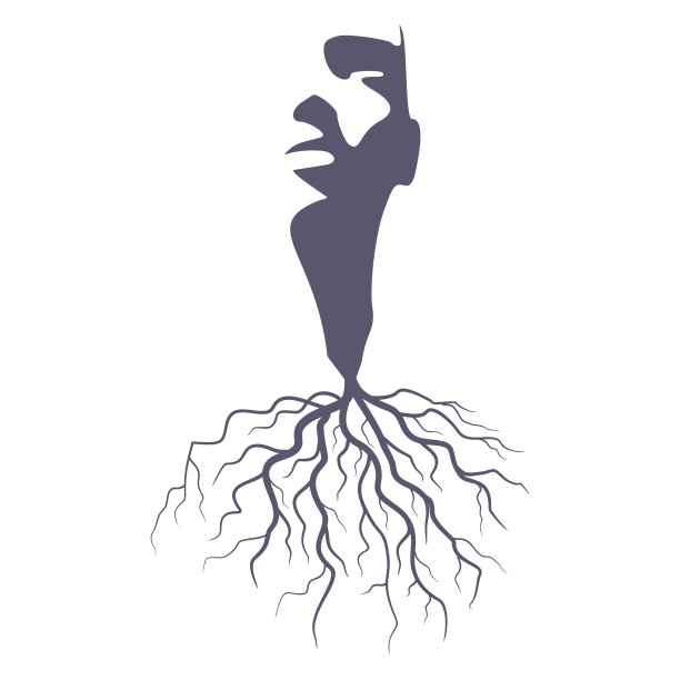 美丽的树和女性的脸。天然化妆品符号图片下载