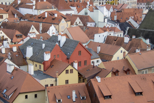 旧城的屋顶图片下载