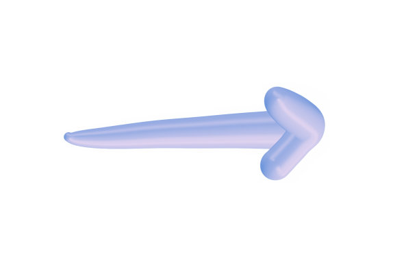 3D箭头右指针图标极简风格的插图。隔离在白色背景与剪辑路径图片下载