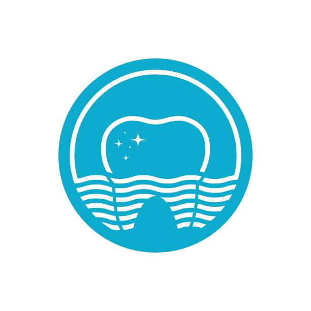 牙科标志模板矢量图标图片下载