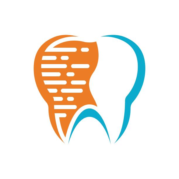 牙科标志模板矢量图标图片下载