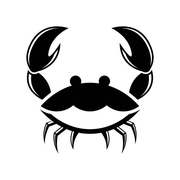 螃蟹标志模板矢量图标图片下载