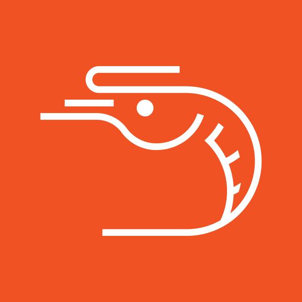 虾标志矢量图标设计图片下载