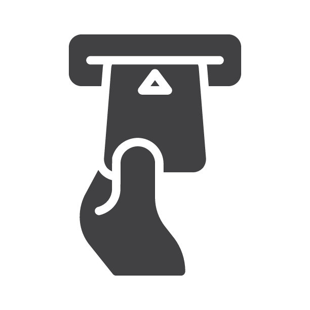 插入信用卡矢量图标图片下载