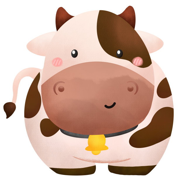 牛的水彩画图片下载