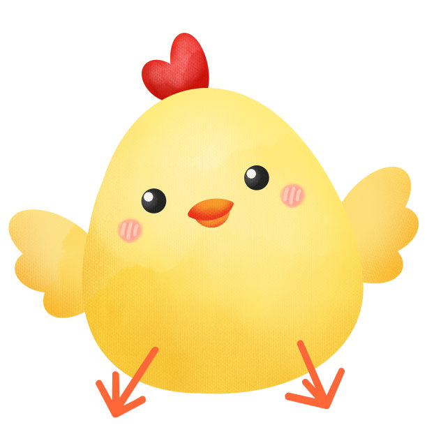 小鸡的水彩画图片下载