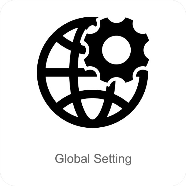全局设置和设置图标概念图片下载