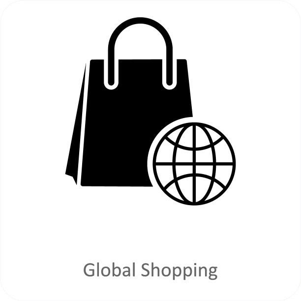 全球购物图标概念图片下载