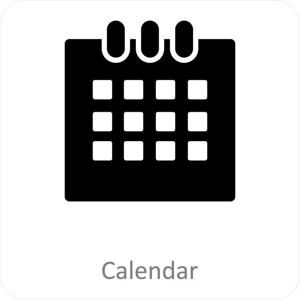日历和日程图标概念图片下载