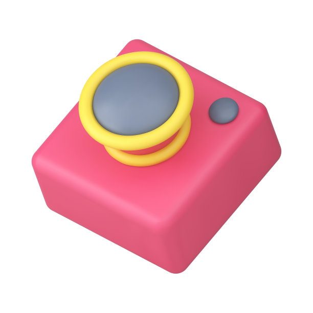 摄影相机照片视频媒体内容应用程序数字设备三维图标逼真向量图片下载