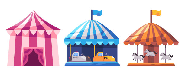 游乐园，假日，节日，游乐场，户外活动，主题公园，骑马，旋转木马图片下载