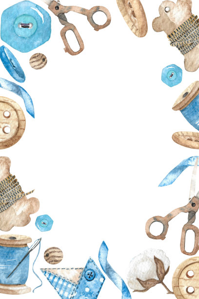 框架与缝纫工具和设备。缝纫用配件及设备。针线活工具。图片下载