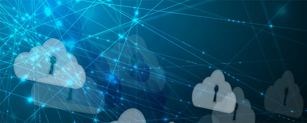 云技术。集成数字网络概念背景图片下载