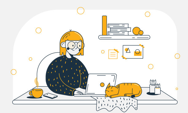 在线学习、培训、教育登陆页面。在家工作图片下载