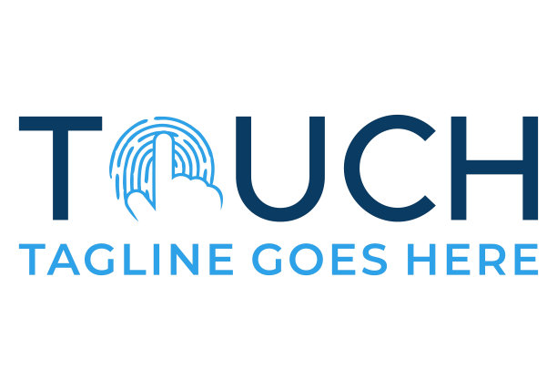 文字标记标志，带有触摸字母o的手的图片图片下载