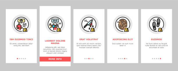 证据犯罪警察现场板上的图标图片下载