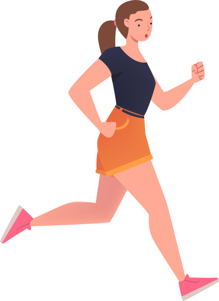 女人性格急匆匆奔跑的感觉图片下载
