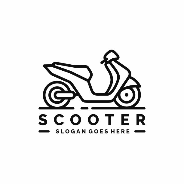 摩托车设计矢量插图图片下载