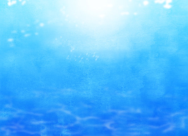 水下背景水彩画图片下载