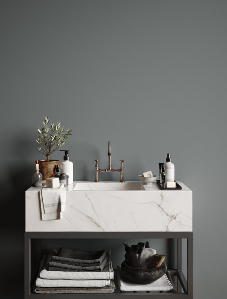 旧舒适的浴室内部背景图片下载