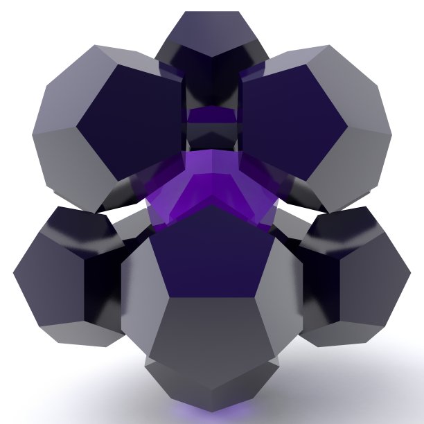 十二面体化合物的三维图解图片下载